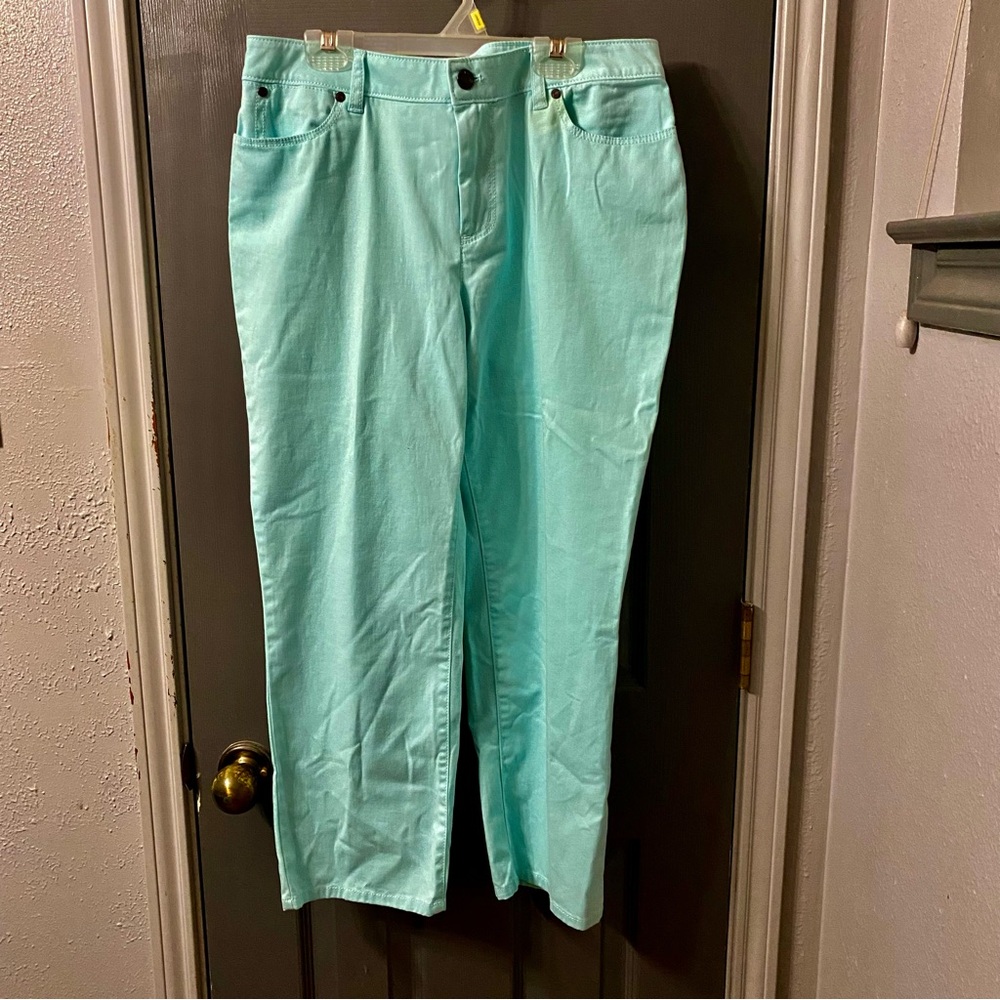 Talbots Robin's Egg Blue Denim Jeans Women’s Size 8